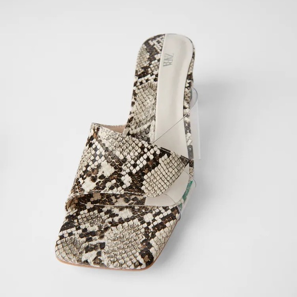 Zara Animal print mules heels - Picture 3 of 4